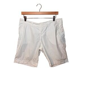 Vintage No Boundaries Shorts 13 Arctic White Cotton Bermuda Coastal Summer
